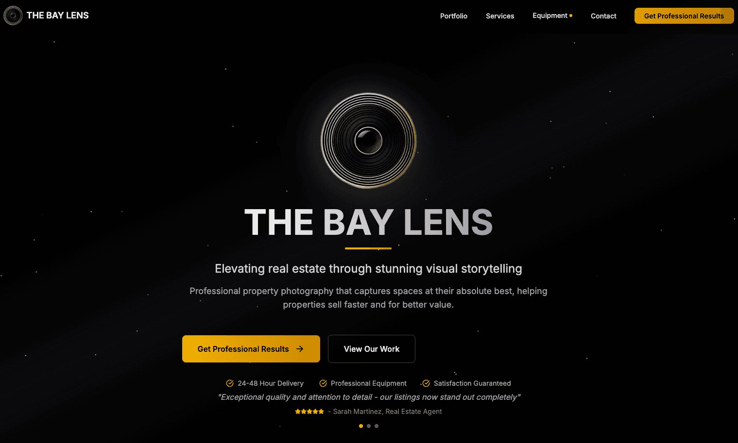 THEBAYLENS.COM screenshot